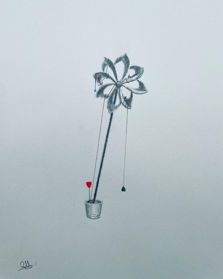 Heart windmill